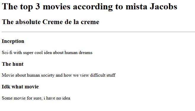 Movies project preview
