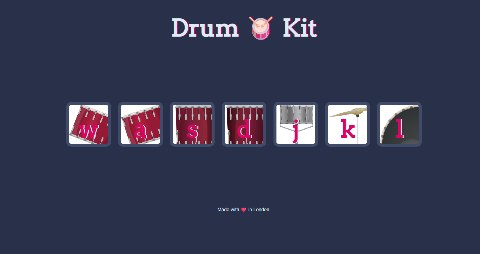 Drum-kit-game screenshot
